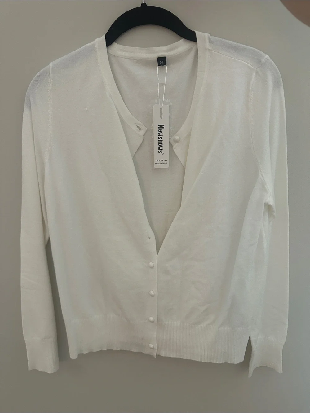 White Button-Front Cardigan - Picture 1 of 1